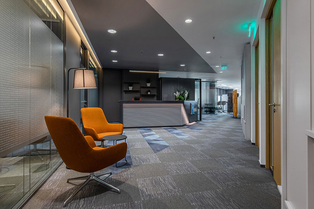 鄭州科技公司辦公室裝潢設(shè)計效果圖