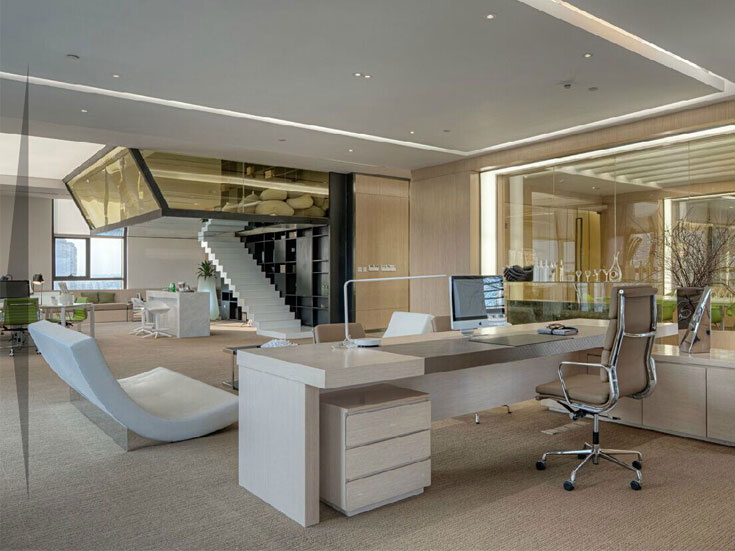 鄭州東區(qū)辦公室裝修設計工業(yè)風格效果圖