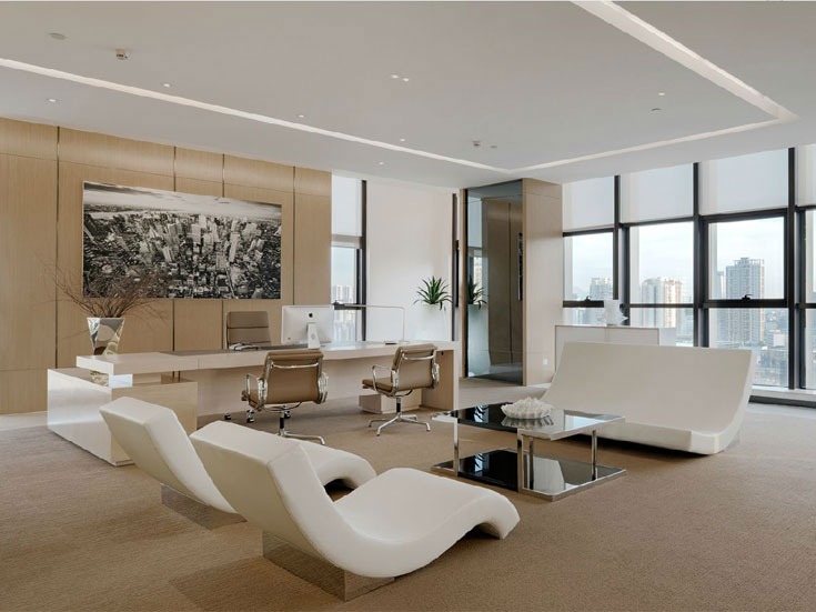 鄭州東區(qū)辦公室裝修設計工業(yè)風格效果圖