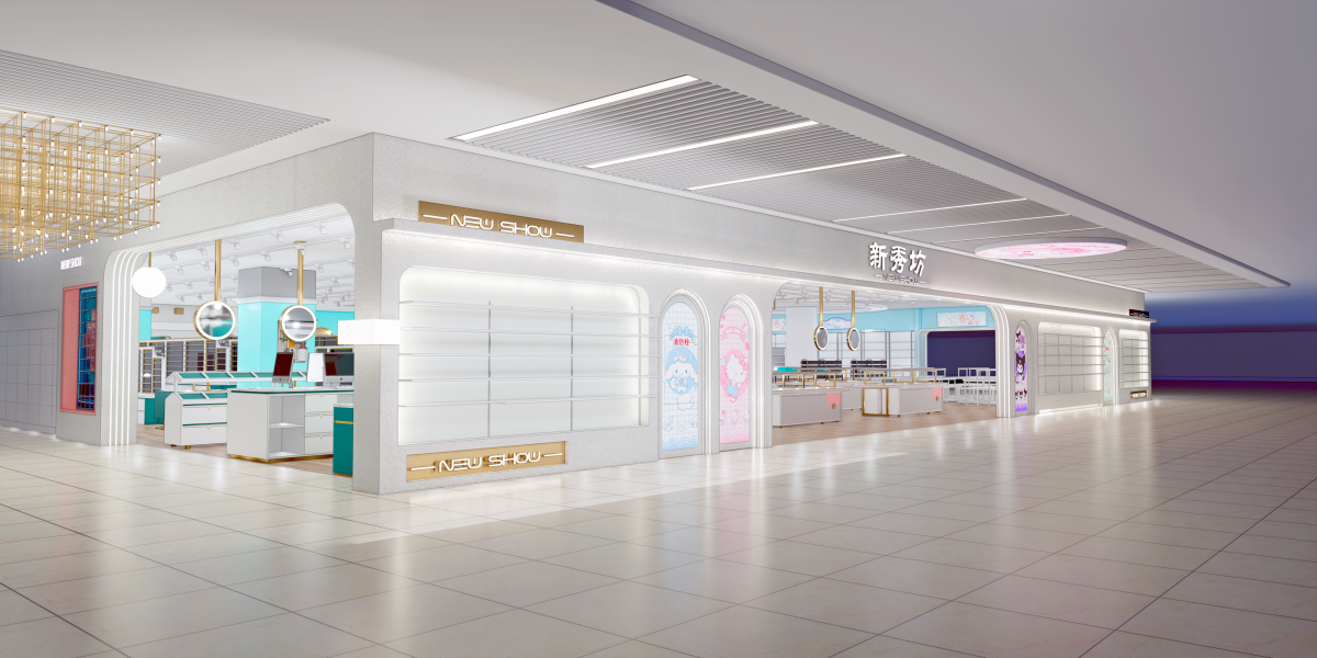 600平米女性飾品零售店面裝修設(shè)計效果圖