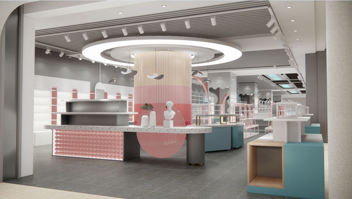 600平米女性飾品零售店面裝修設(shè)計效果圖