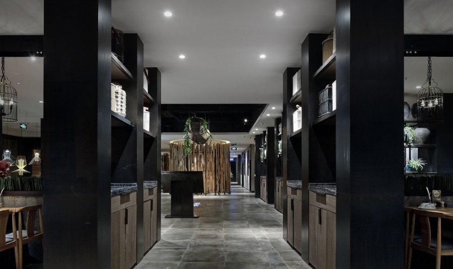 420平米中式酸菜魚餐館裝修設(shè)計效果圖