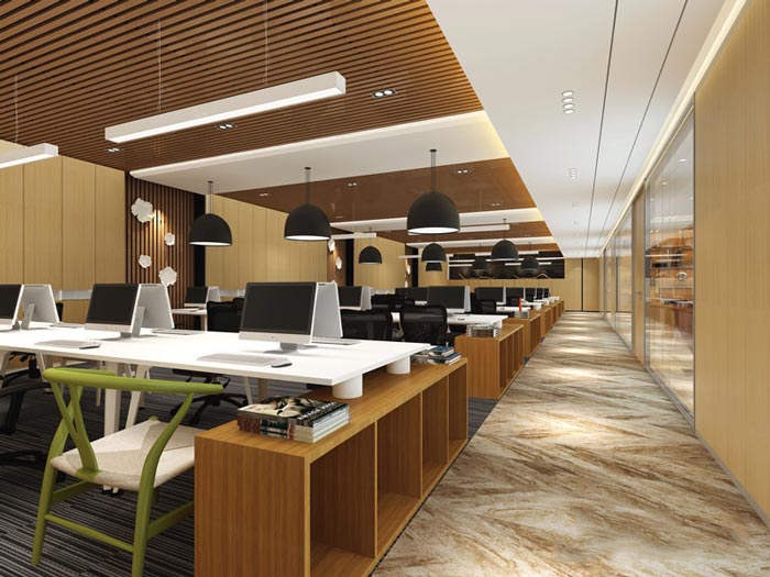 390平米電商平臺(tái)辦公室設(shè)計(jì)效果圖