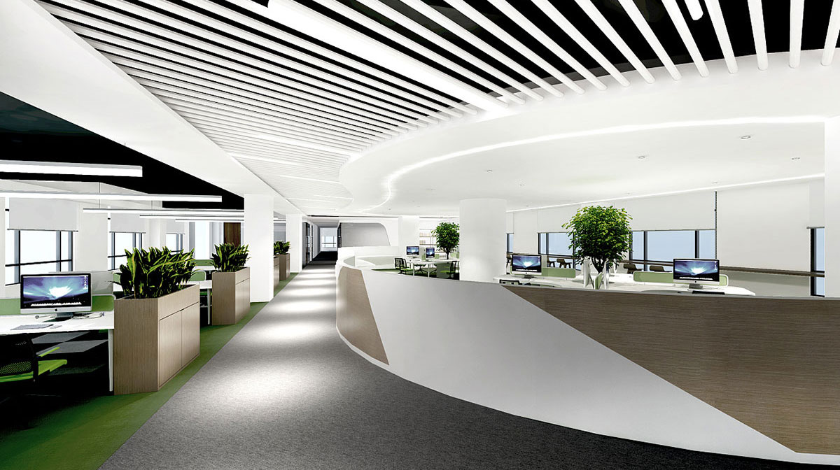 600平科技型辦公室裝修設(shè)計效果圖