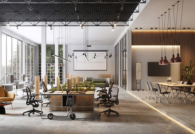 120平米現(xiàn)代風格辦公室裝修設(shè)計