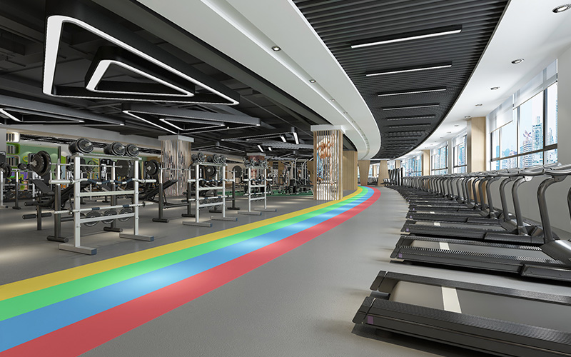 800平米健身館裝修設(shè)計效果圖