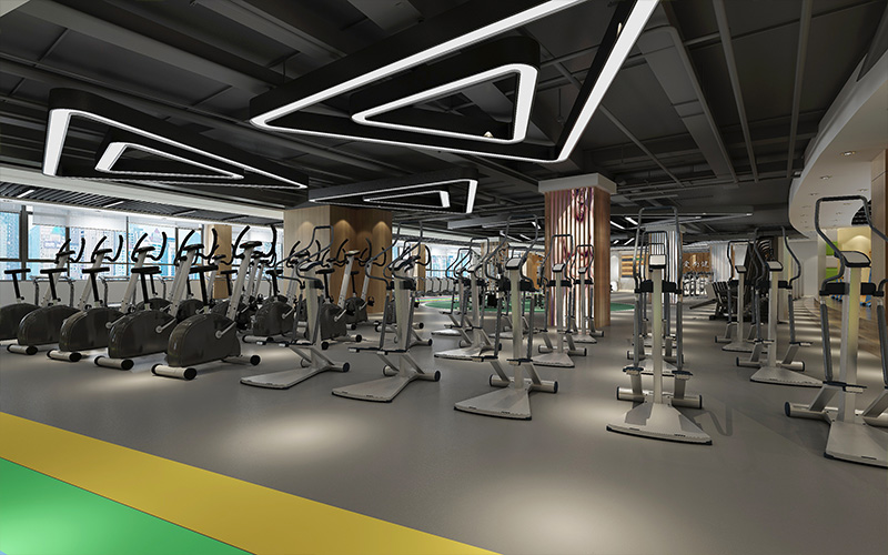 800平米健身館裝修設(shè)計效果圖