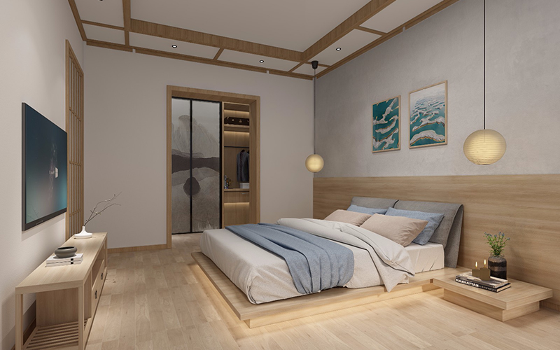 480平米新鄭主題民宿客棧裝修設(shè)計效果圖