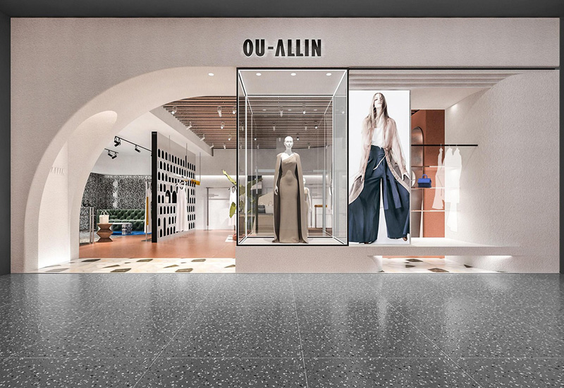 130平米包包專(zhuān)賣(mài)店設(shè)計(jì)裝修效果圖