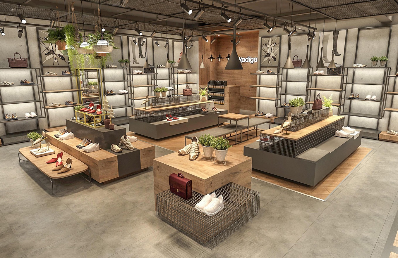 120平米女鞋專賣店設計效果圖