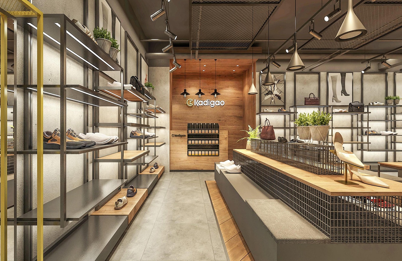 120平米女鞋專賣店設計效果圖