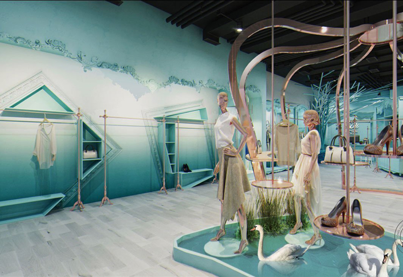 180平米品牌女裝門店裝修設(shè)計效果圖