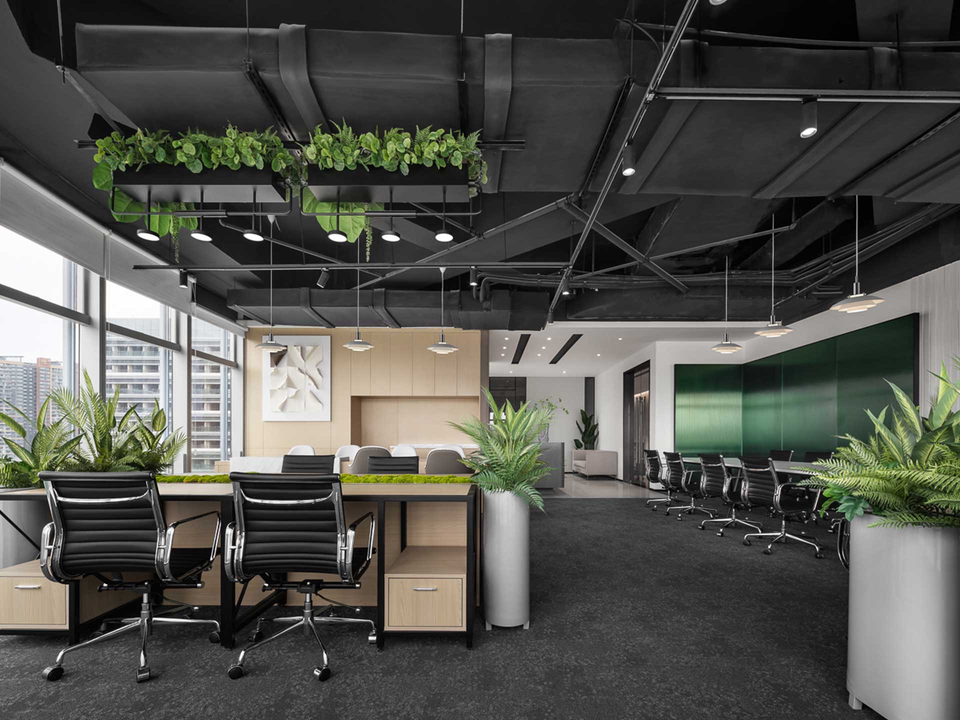 315平米辦公空間設(shè)計(jì)裝修效果圖