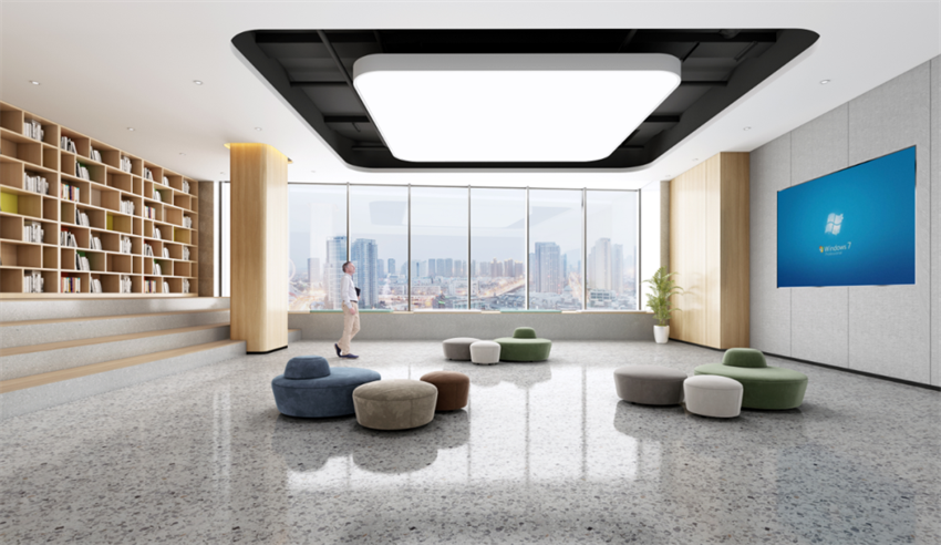 600平米產(chǎn)業(yè)園辦公空間設(shè)計(jì)效果圖