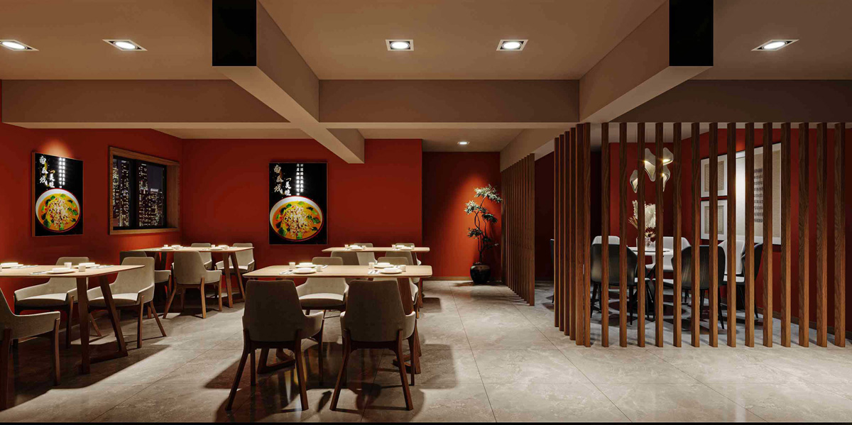 215平米自貢炒菜館裝修設(shè)計效果圖