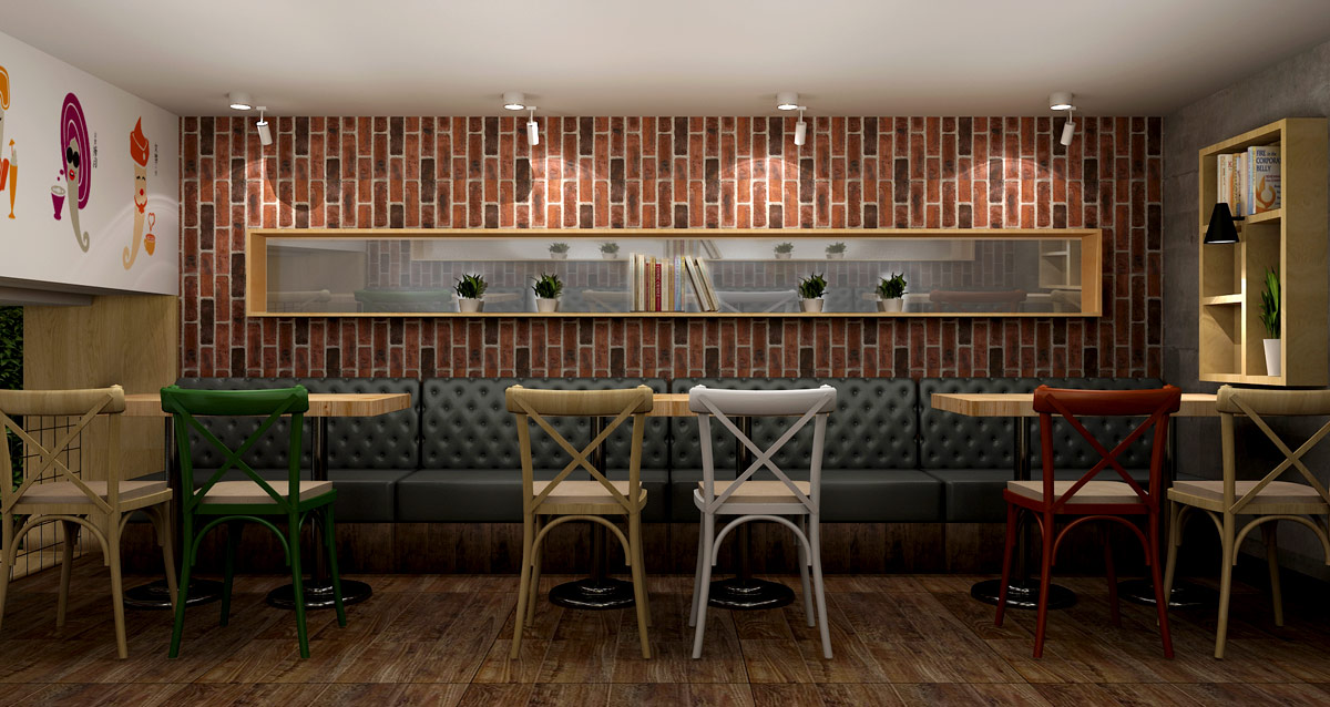 145平米麻辣燙餐飲店設(shè)計效果圖
