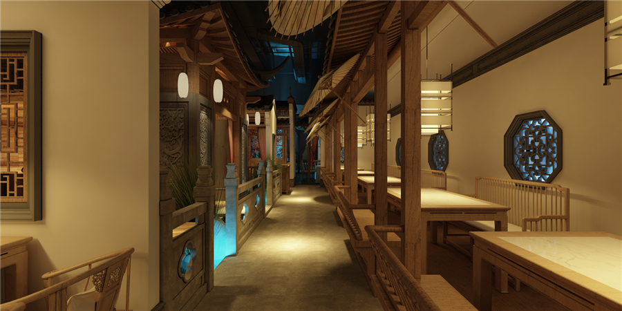 670平米開(kāi)封中餐廳裝修設(shè)計(jì)效果圖