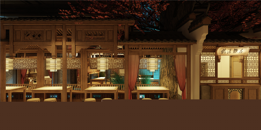 670平米開(kāi)封中餐廳裝修設(shè)計(jì)效果圖