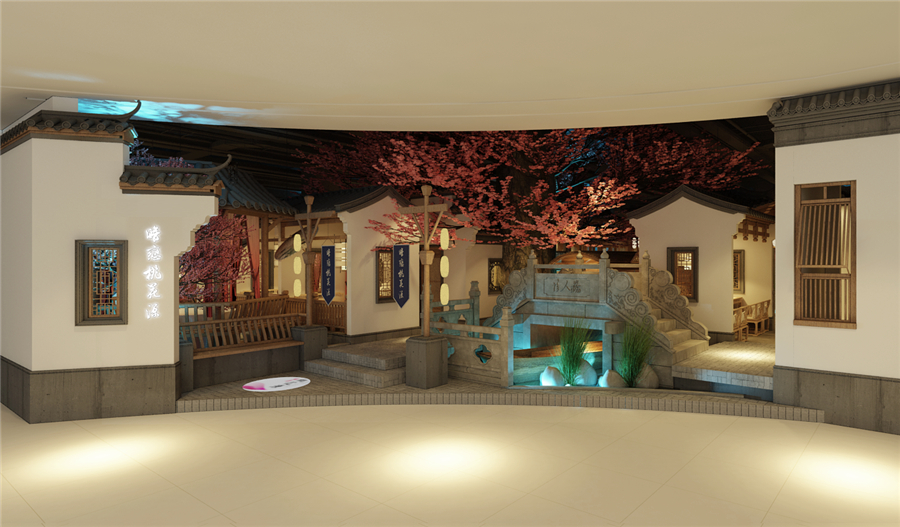 670平米開(kāi)封中餐廳裝修設(shè)計(jì)效果圖