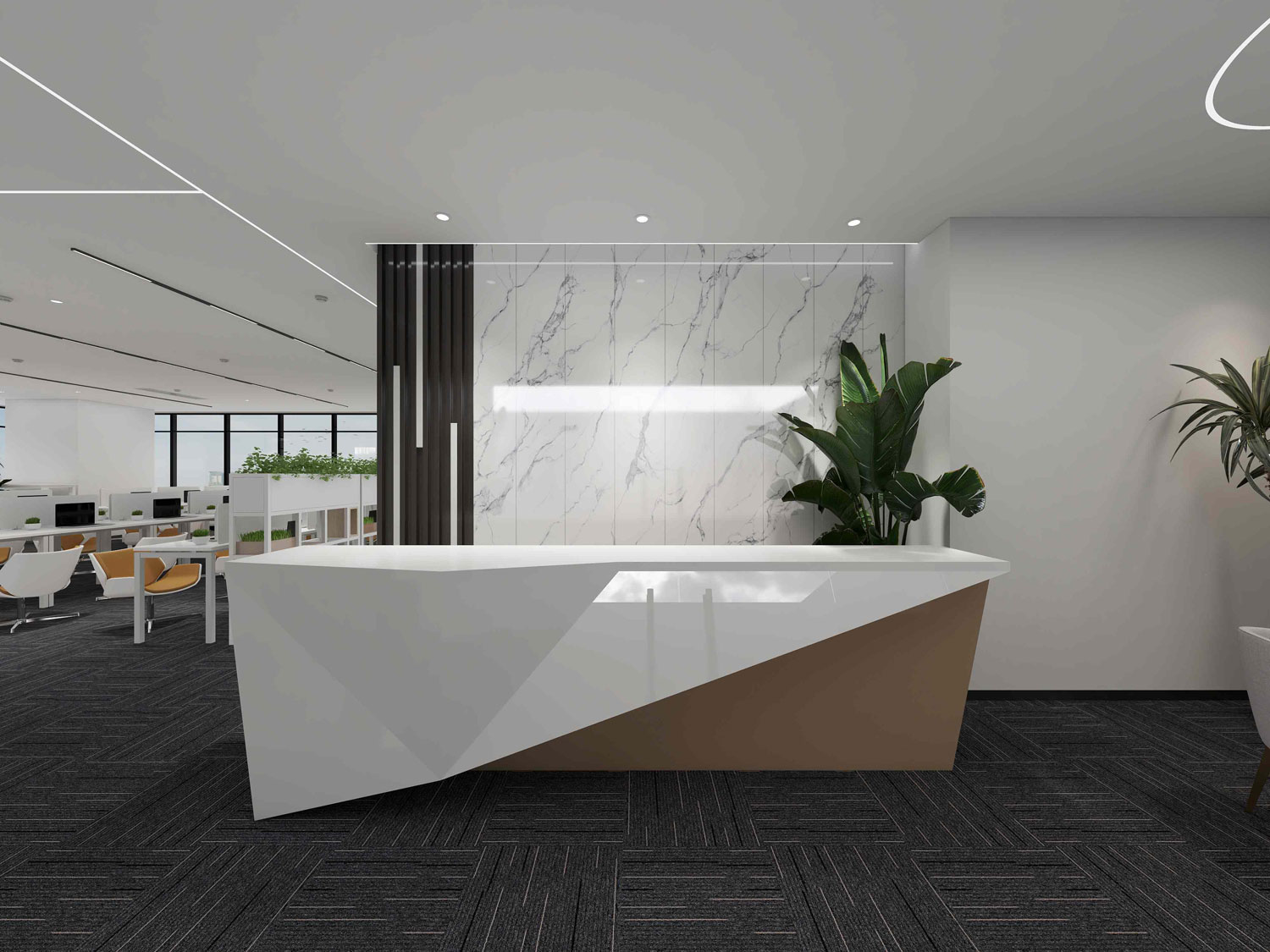 610平米鄭州辦公室裝修設(shè)計(jì)效果圖