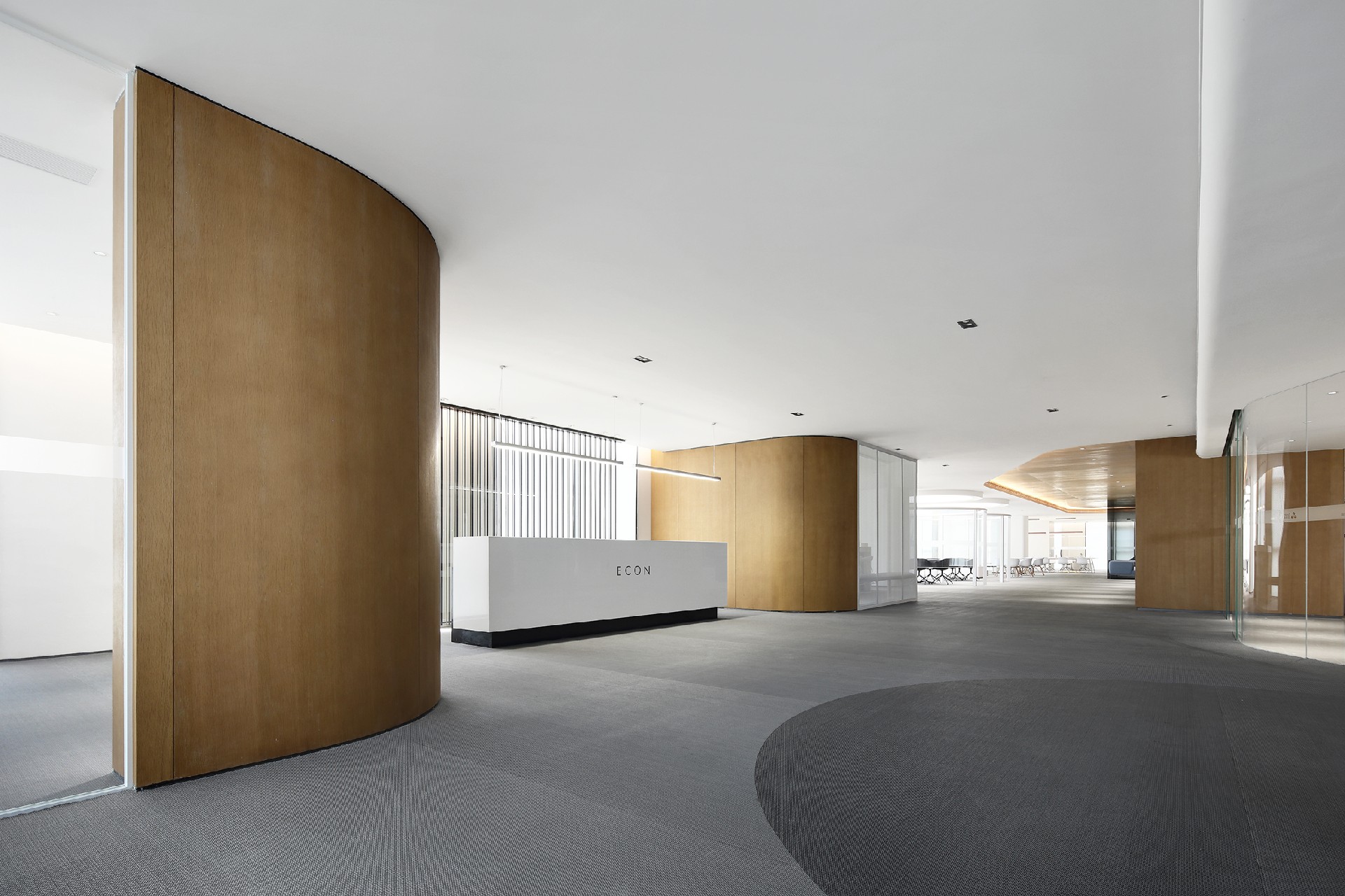 430平米大氣簡(jiǎn)約辦公室裝修效果圖