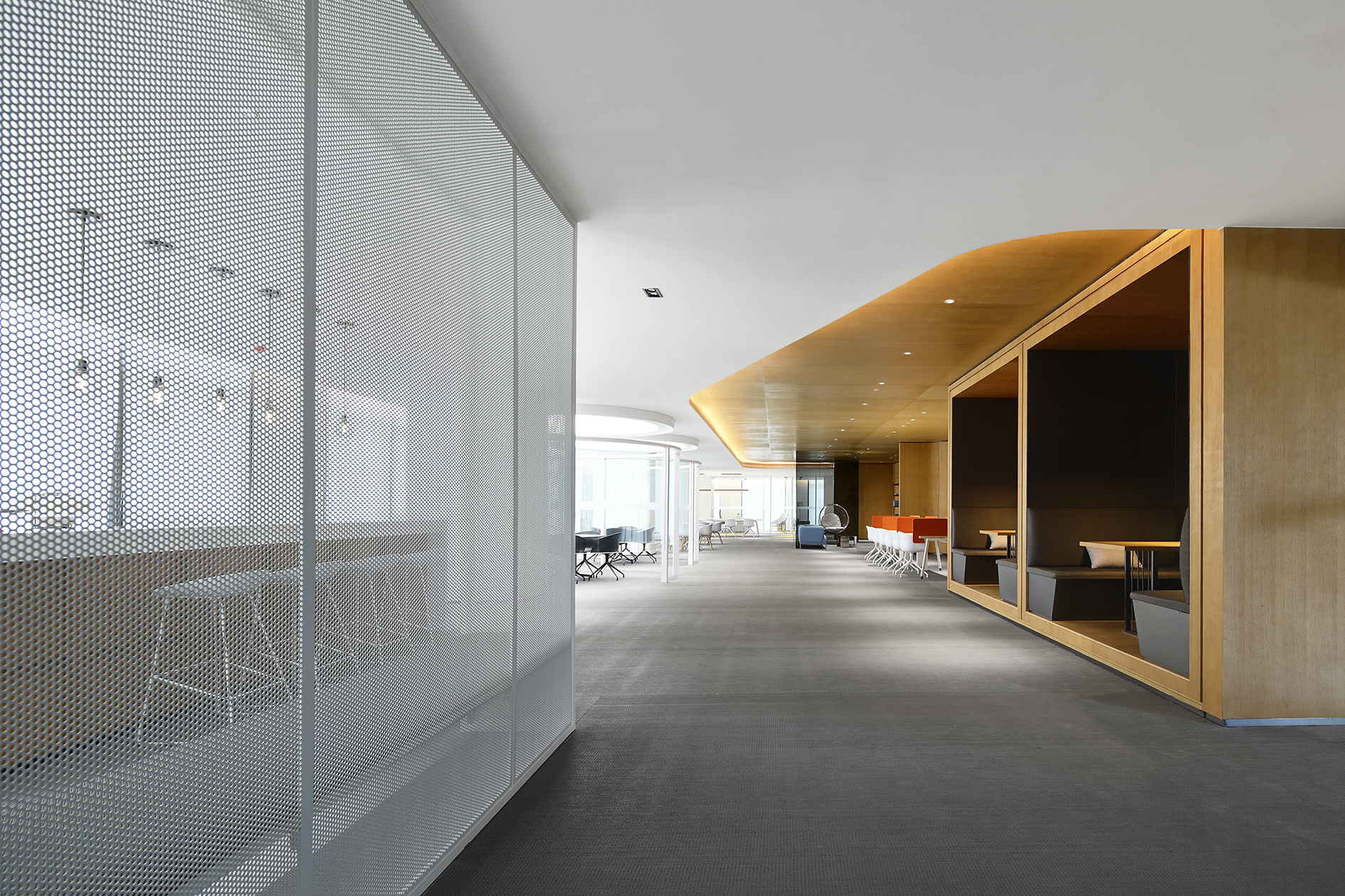 430平米大氣簡(jiǎn)約辦公室裝修效果圖