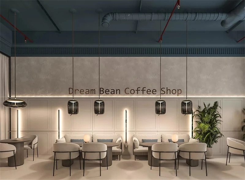 120平米時(shí)尚咖啡館設(shè)計(jì)效果圖