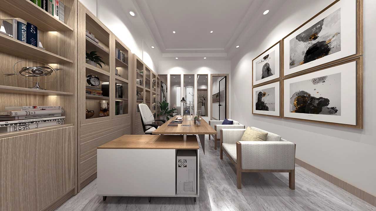 210平米學(xué)校辦公室接待室裝修設(shè)計效果圖