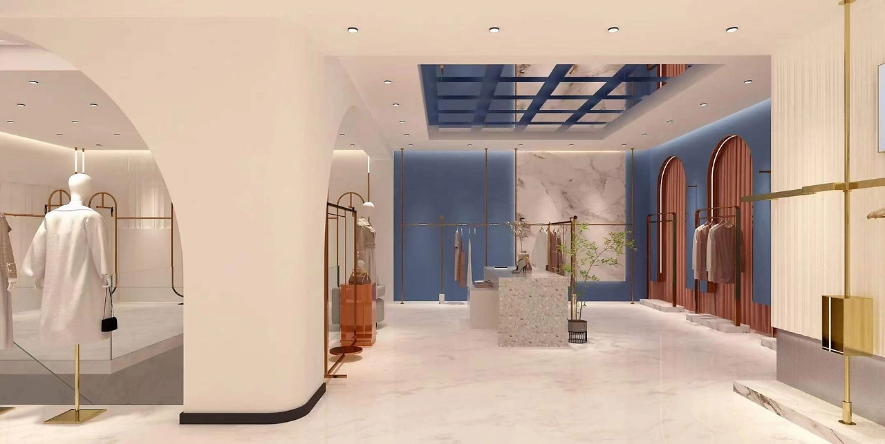 255平米服裝店鋪裝修設(shè)計(jì)效果圖