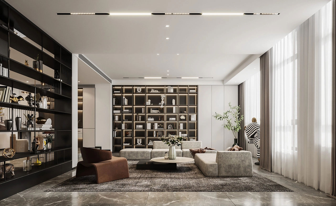 320平米鄭州別墅裝修設(shè)計(jì)效果圖