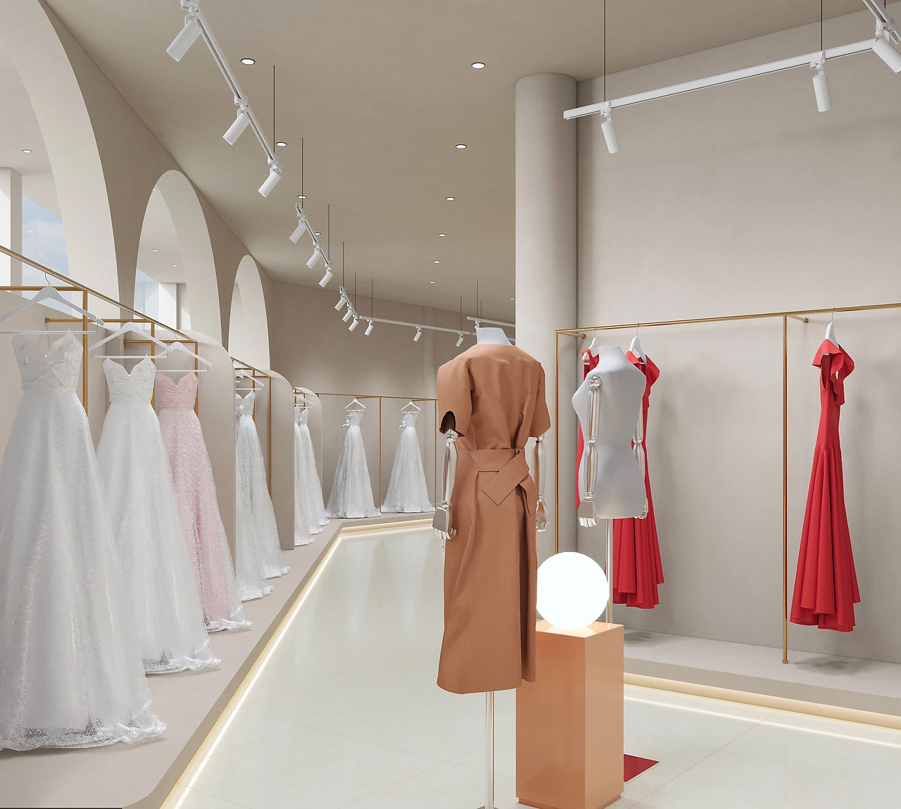 345平米婚紗攝影店裝修設(shè)計效果圖