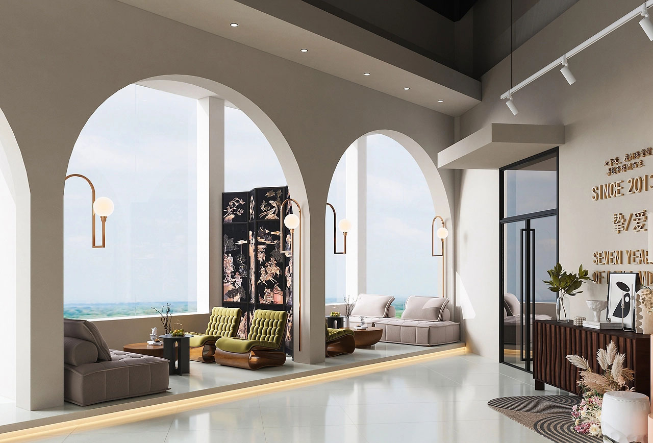 345平米婚紗攝影店裝修設(shè)計效果圖