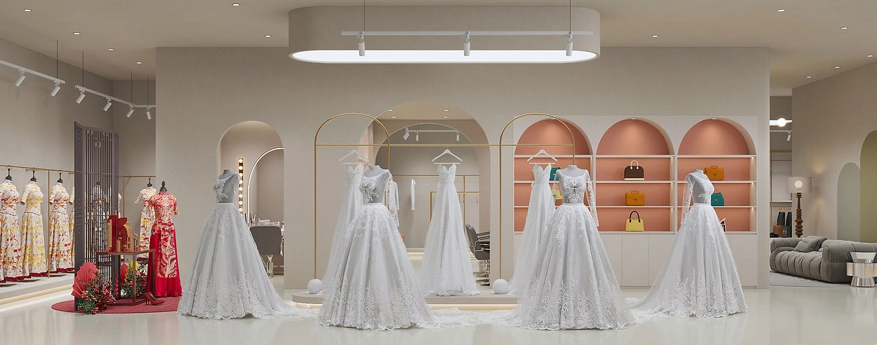 345平米婚紗攝影店裝修設(shè)計效果圖