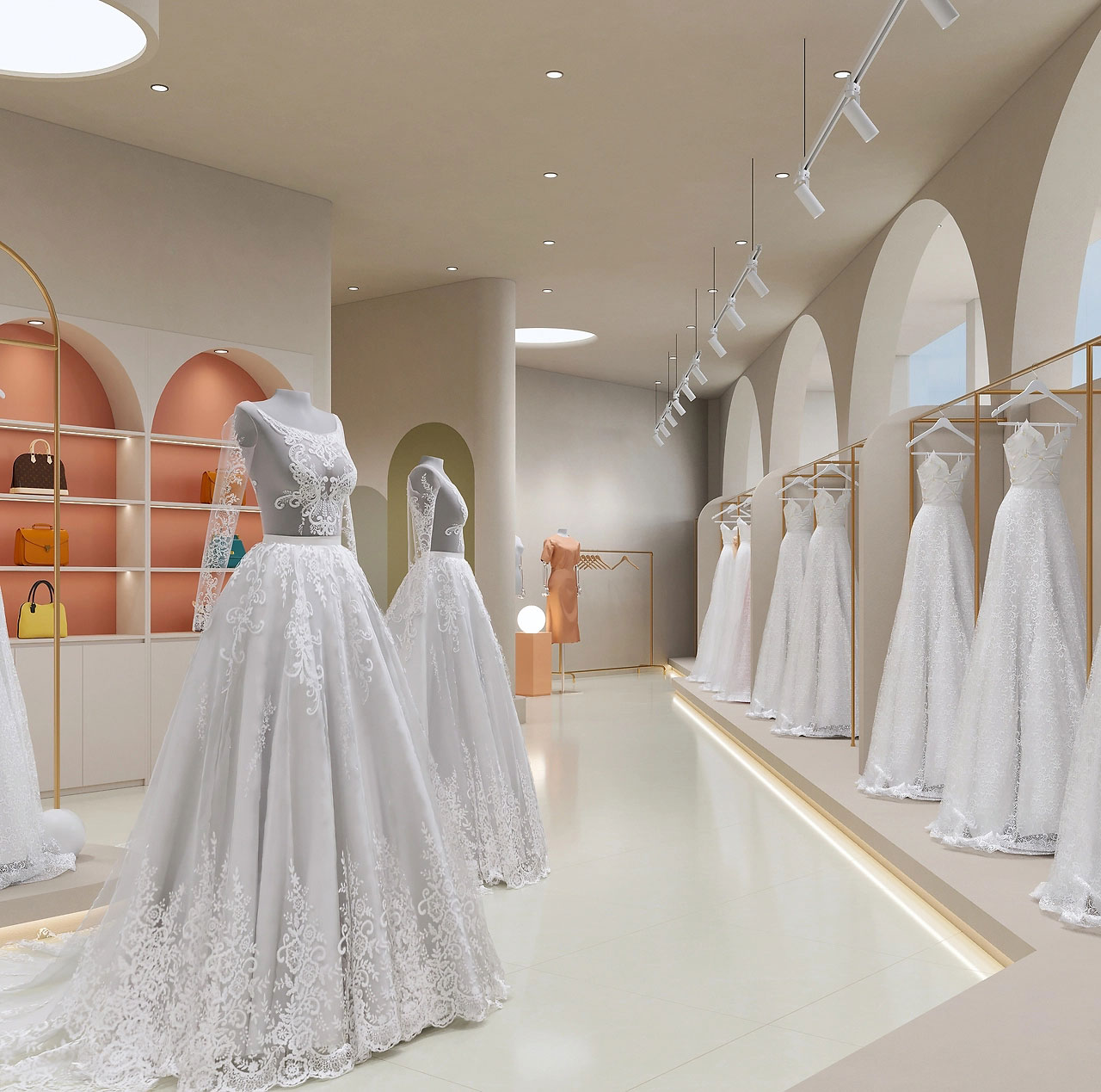 345平米婚紗攝影店裝修設(shè)計效果圖