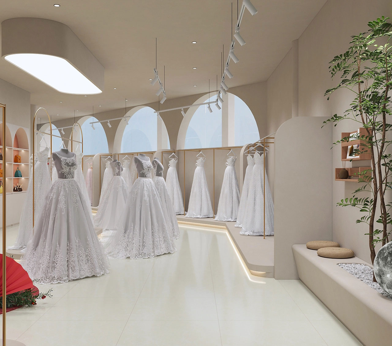 345平米婚紗攝影店裝修設(shè)計效果圖