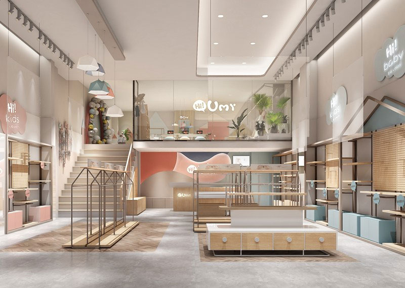 60平米鄭州童裝店面設(shè)計裝修效果圖