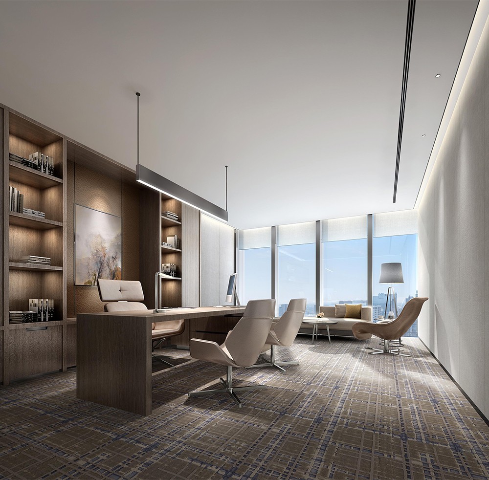 1300平米地產(chǎn)公司辦公樓設(shè)計效果圖