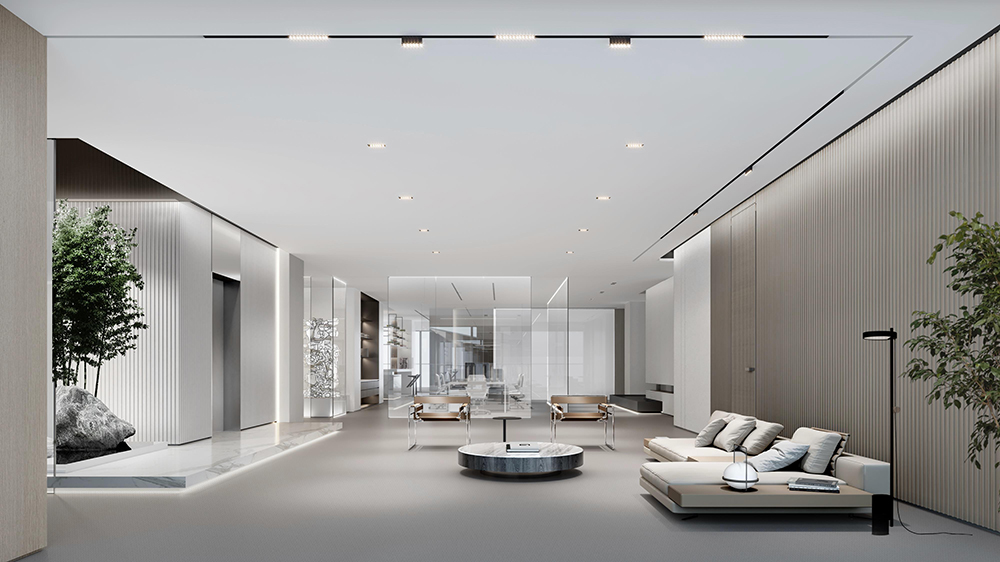 2100平米新鄭企業(yè)辦公樓設計效果圖