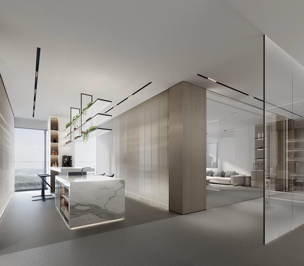 2100平米新鄭企業(yè)辦公樓設計效果圖