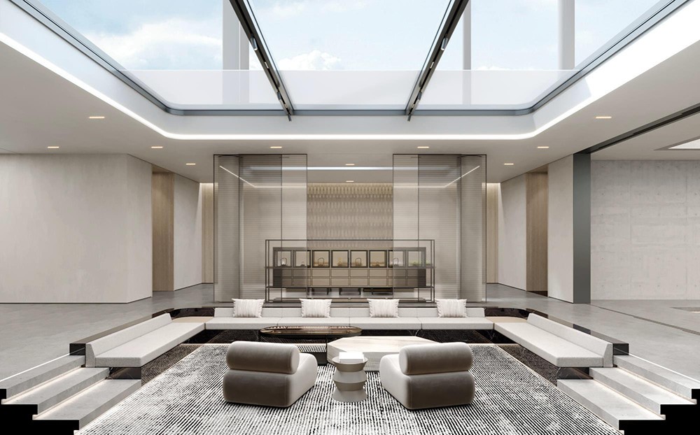 2100平米新鄭企業(yè)辦公樓設計效果圖