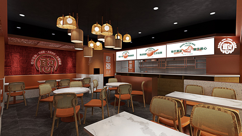 120平米鄭州早餐店裝修設(shè)計(jì)效果圖