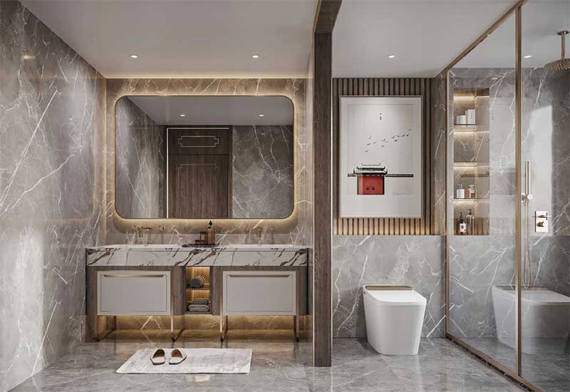 鄭州家裝設(shè)計(jì)：衛(wèi)生間太小，干濕分離布局方案