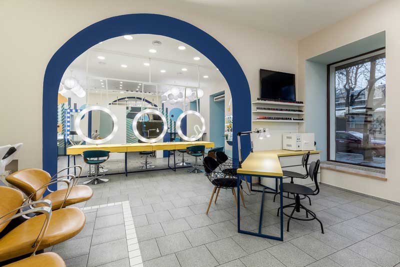 90平米理發(fā)店裝修設計效果圖