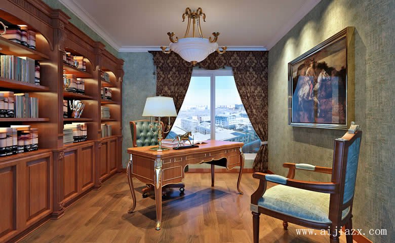 奢華的美式風(fēng)格大戶(hù)型裝修效果圖