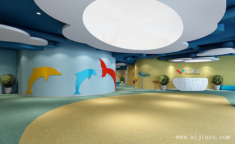 幼兒園兒童室內(nèi)游樂場裝修效果圖