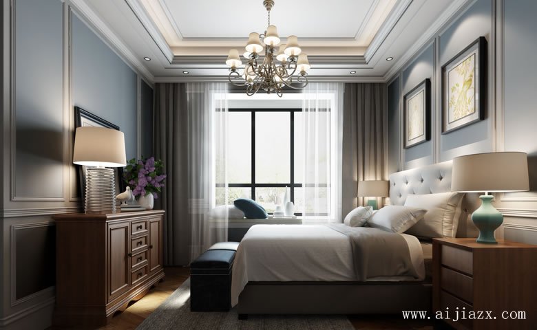 簡(jiǎn)歐風(fēng)格大戶型裝修效果圖