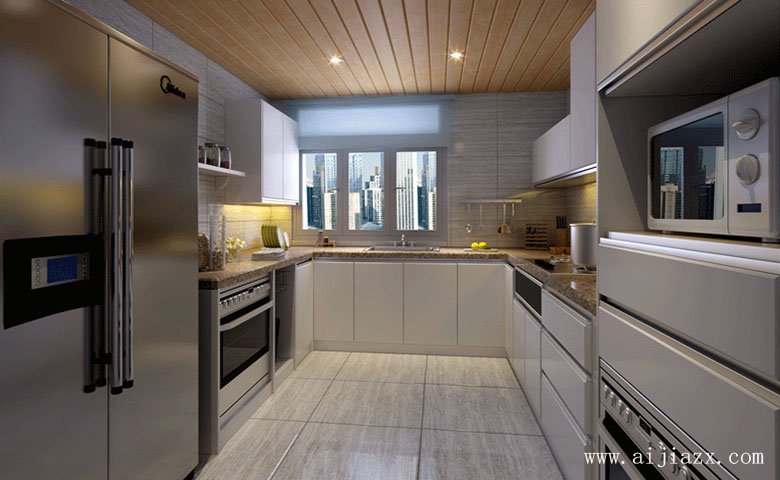 舒適的現(xiàn)代風格廚房裝修效果圖