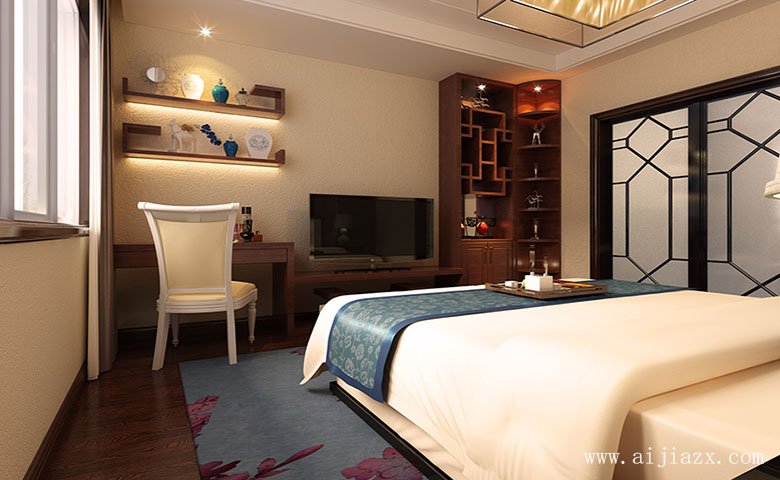 簡(jiǎn)約的中式風(fēng)格臥室裝修效果圖