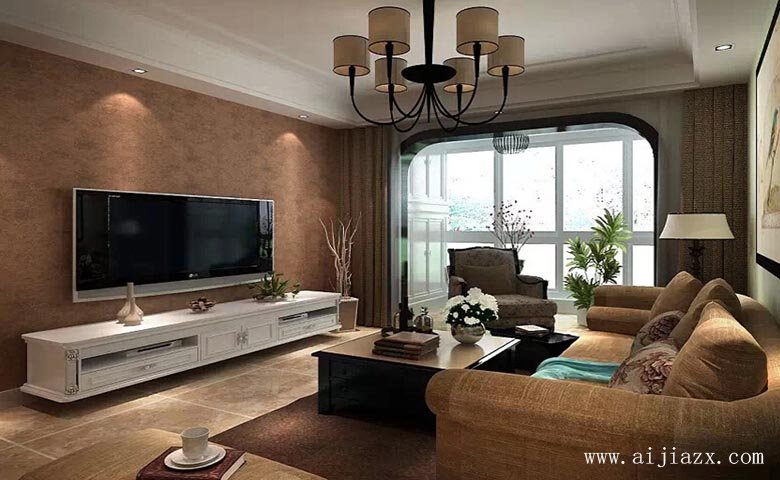 質(zhì)樸雅逸的美式田園風格客廳裝修效果圖