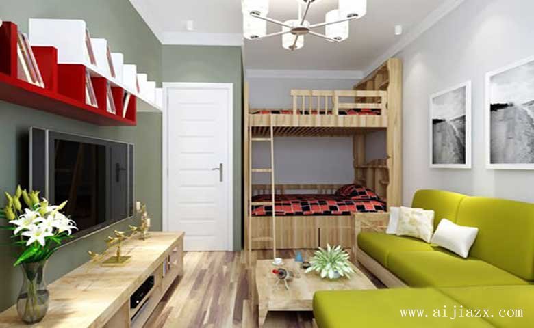 清新舒適的現(xiàn)代風(fēng)格小戶(hù)型客廳裝修效果圖